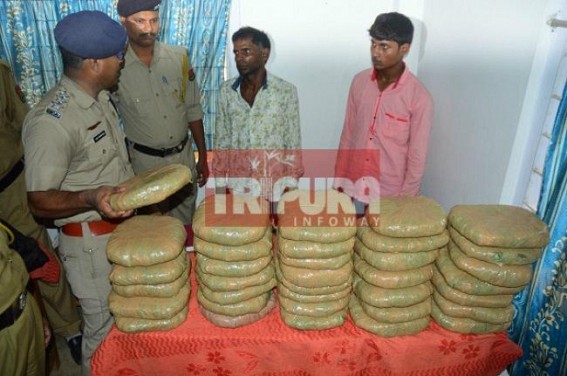 Police arrests two from Tripura Sundari Express in Ganja-smuggling racket 